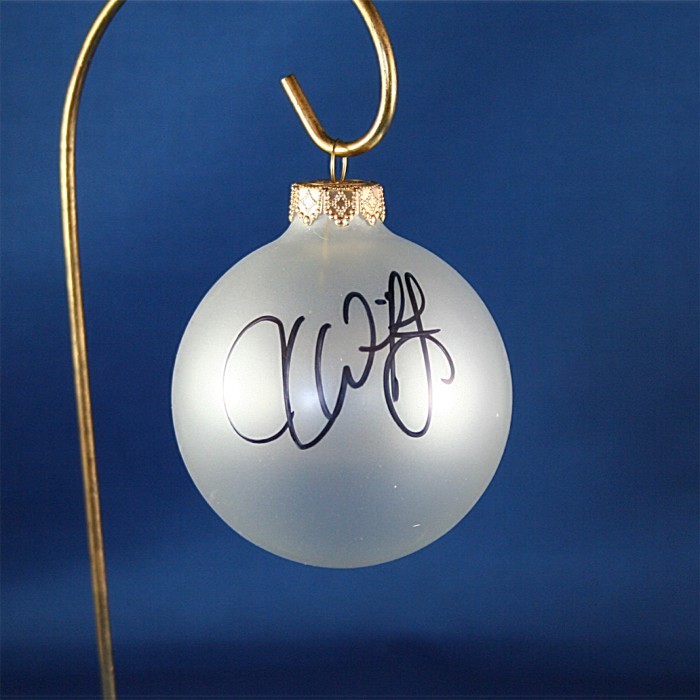 FFF Charities - Jesse Keith Whitley - clear frosted Christmas ornament #3
