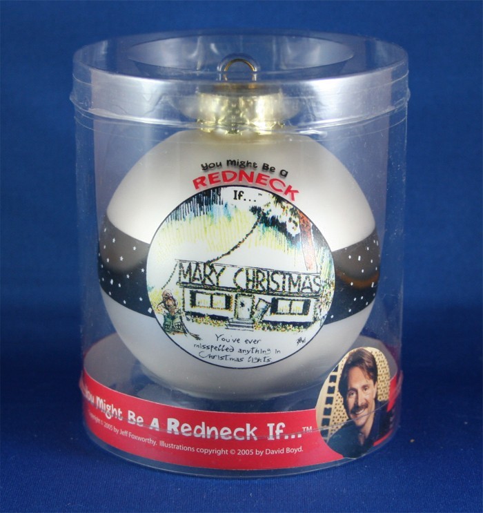 Jeff Foxworthy - Christmas ornament "You've ever misspelled..."