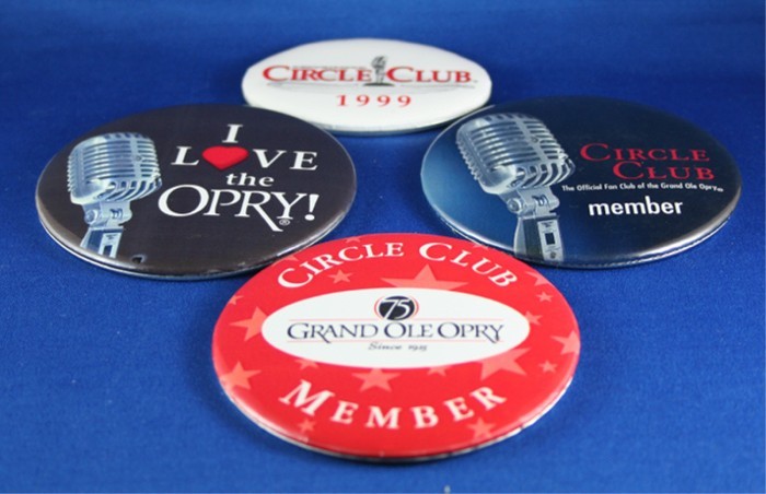 Grand Ole Opry - lot of Circle Club pin buttons