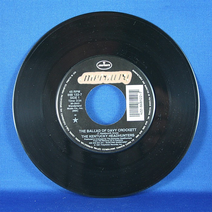 Kentucky Headhunters - 45 LP "The Ballad of Davy Crockett" & "Smooth"