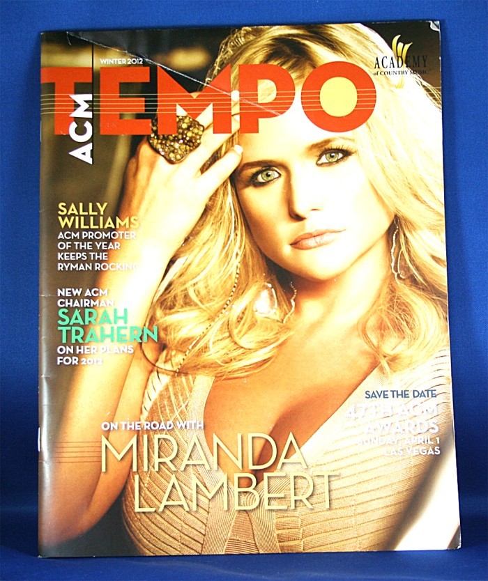 Miranda Lambert - ACM Tempo magazine Winter 2012