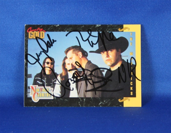 Mavericks - autographed 1993 Country Gold trading card #4
