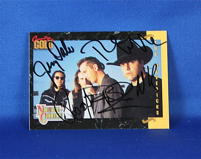 Mavericks - autographed 1993 Country Gold trading card #6