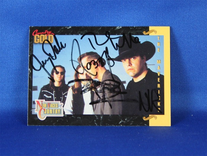 Mavericks - autographed 1993 Country Gold trading card #7