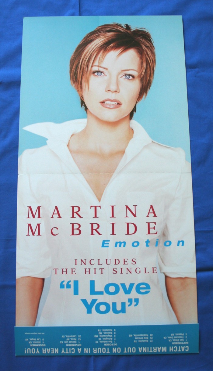 Martina McBride - promo locker flat "Emotion" w/ dates