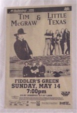 Various Artists - concert bill Tim McGraw Little Texas Blackhawk