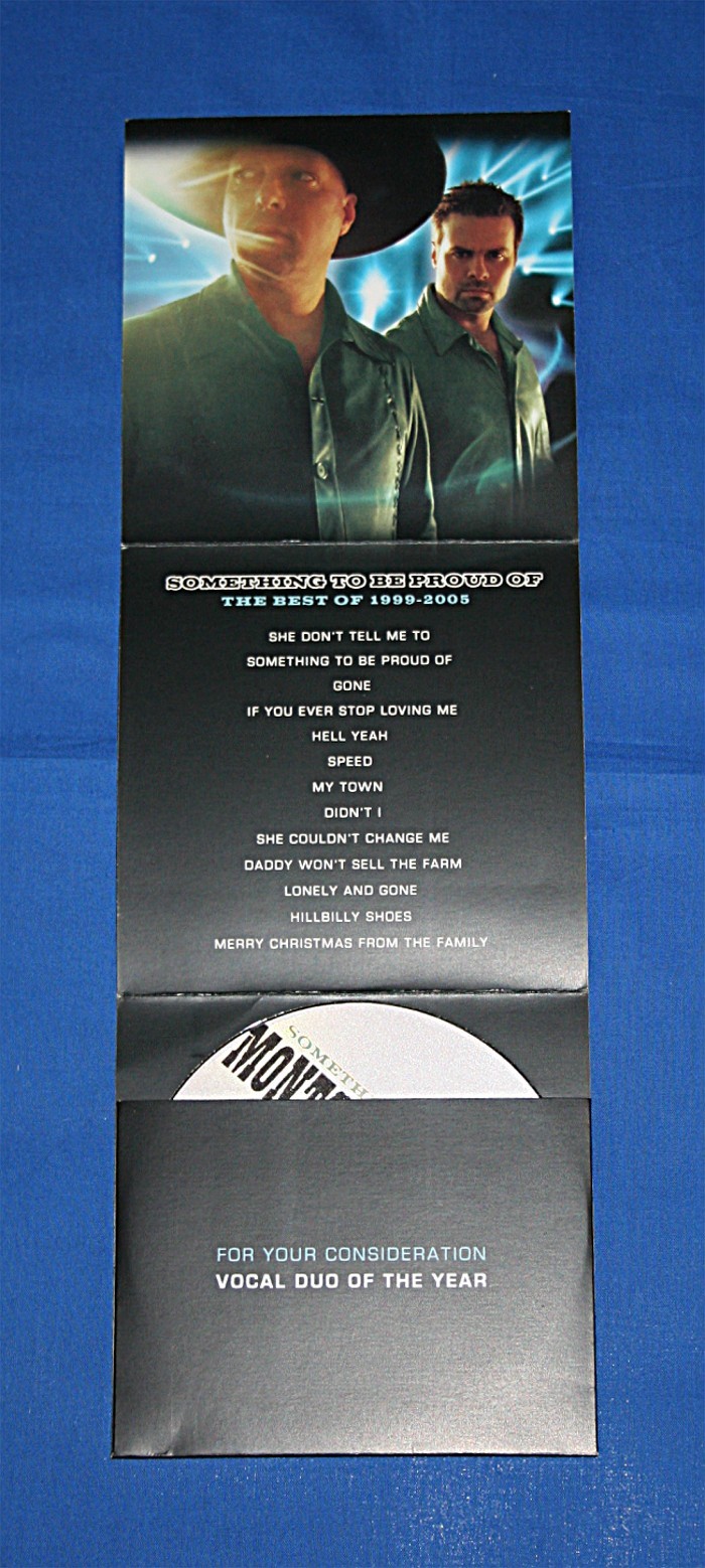 Montgomery Gentry - 2005 ACM CMA promo card w/ CD
