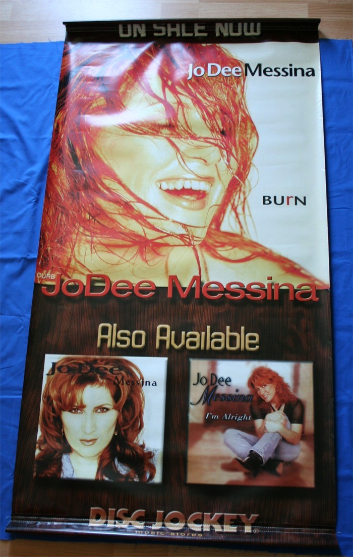 Jo Dee Messina -  promo vinyl poster Disc Jockey "Burn"