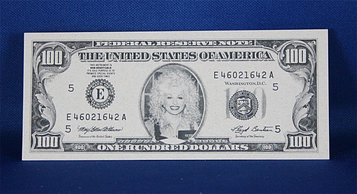 Dolly Parton - $100 bill