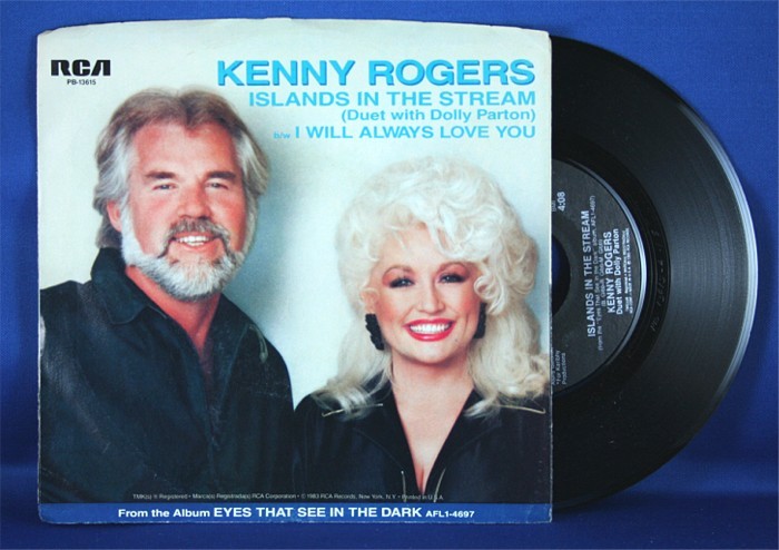 Kenny Rogers - 45 LP w/ Dolly Parton "Islands In The Stream" & "I Will Always Love You" (photo sleeve)
