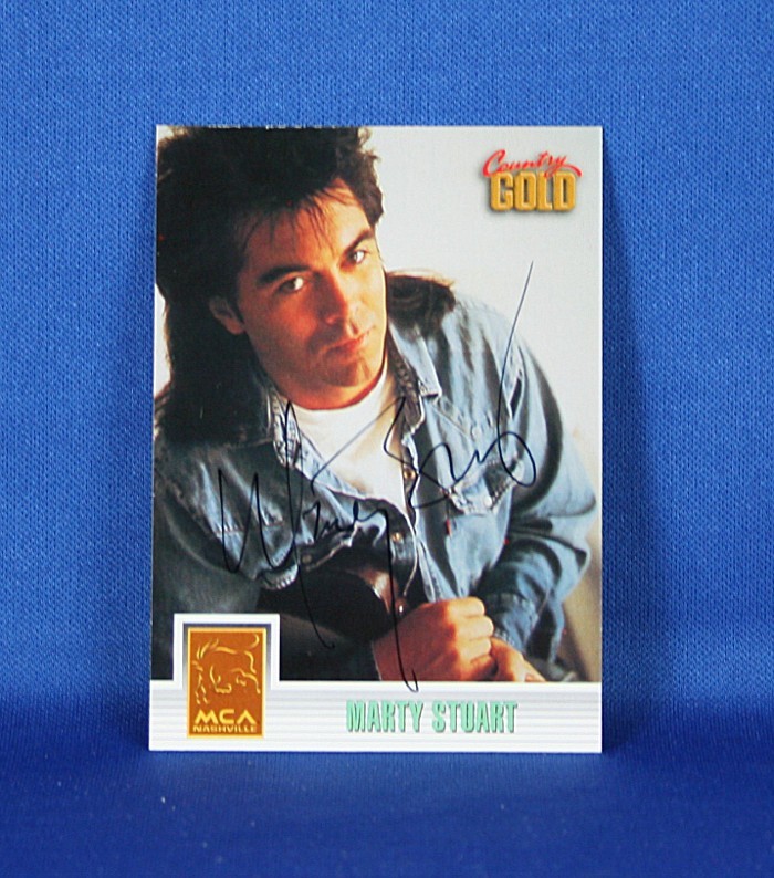 Marty Stuart - autographed 1993 Country Gold trading card #2