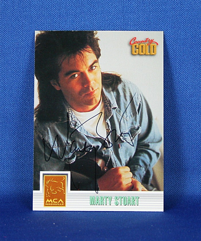 Marty Stuart - autographed 1993 Country Gold trading card #3