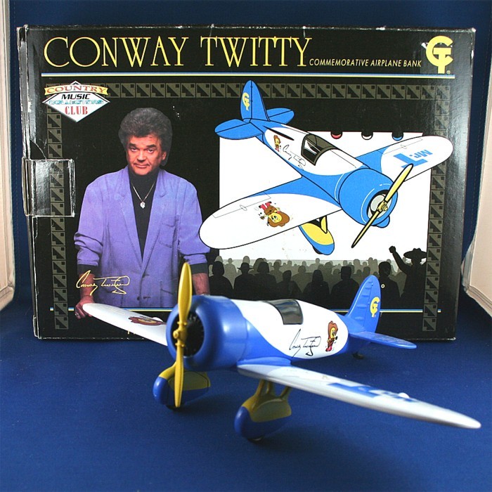 Conway Twitty - die cast vintage airplane
