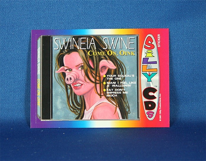 Shania Twain - Silly CD's trading card insert sticker #3