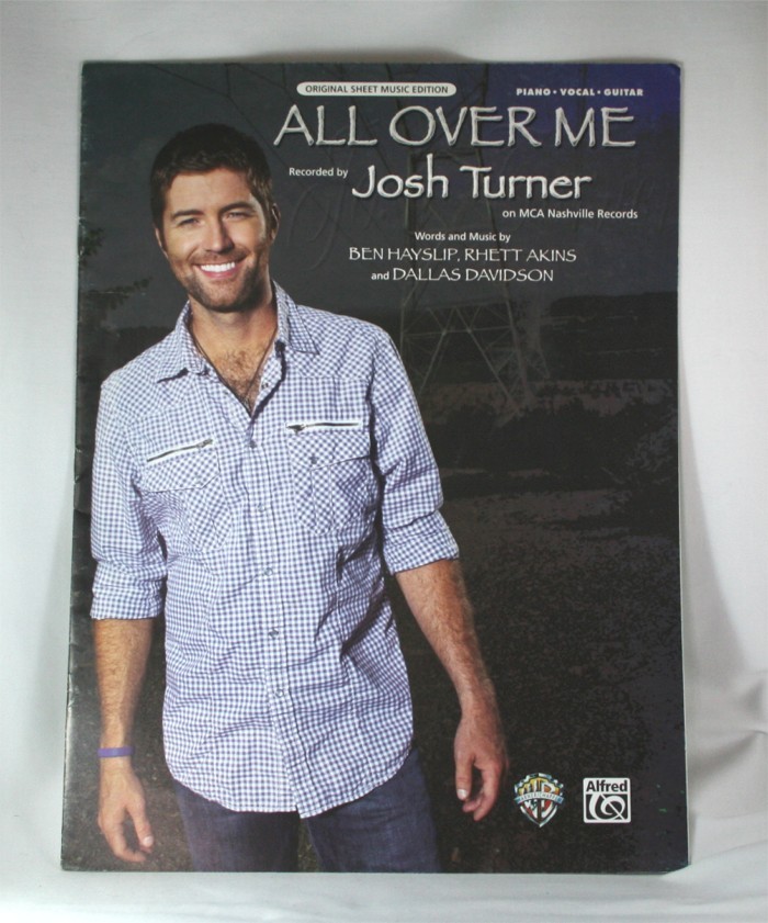 Josh Turner - sheet music "All Over Me"