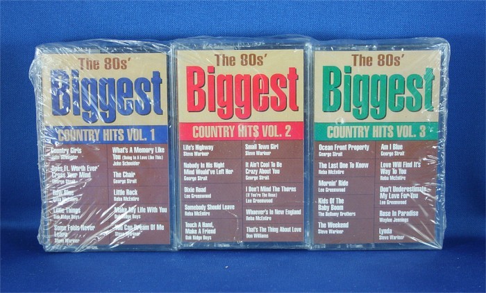 Various Artists - cassettes "The 80's Biggest Country Hits"