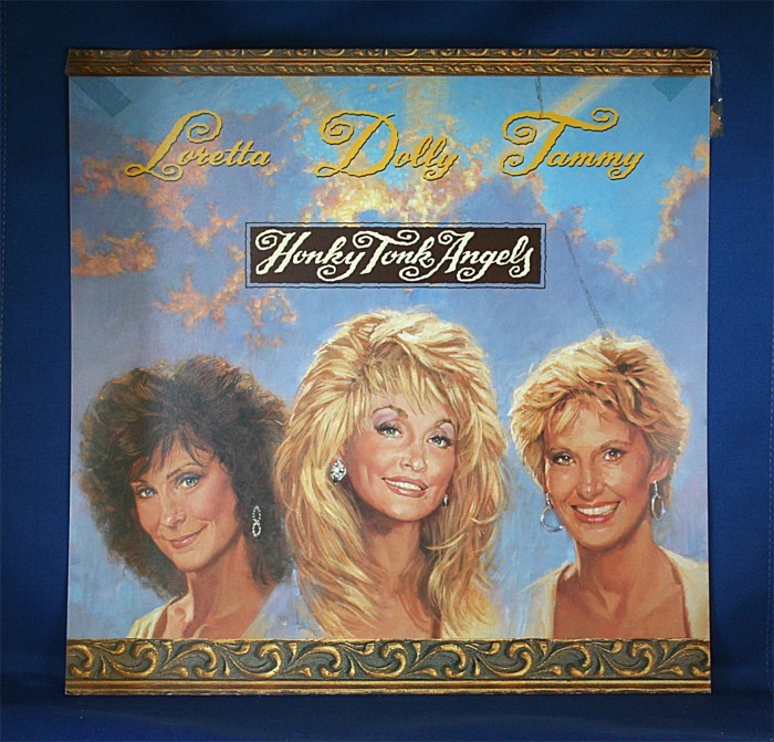 Various Artists - promo flat "Honky Tonk Angels" Loretta Lynn, Dolly Parton & Tammy Wynette