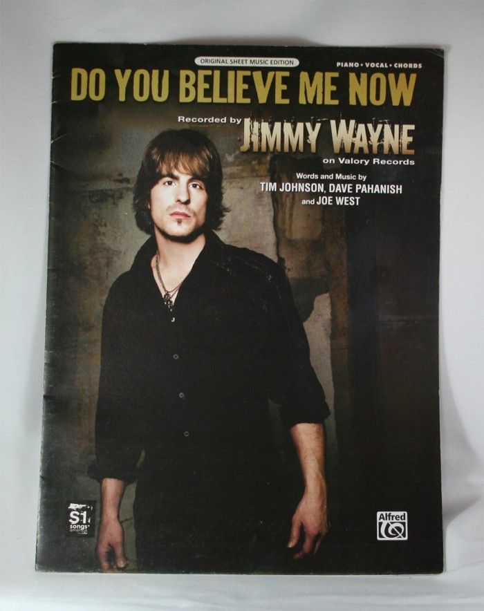 Jimmy Wayne - sheet music "Do You Believe Me Now"