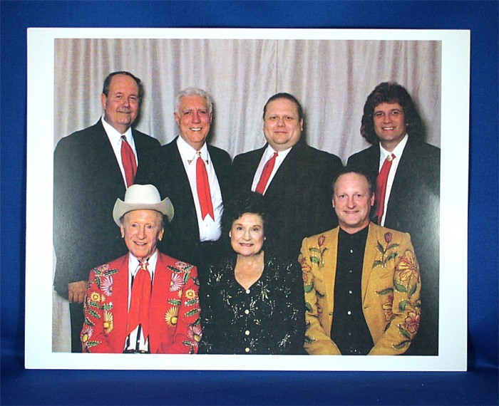 Kitty Wells - 8x10 color photograph with Johnny Wright and band