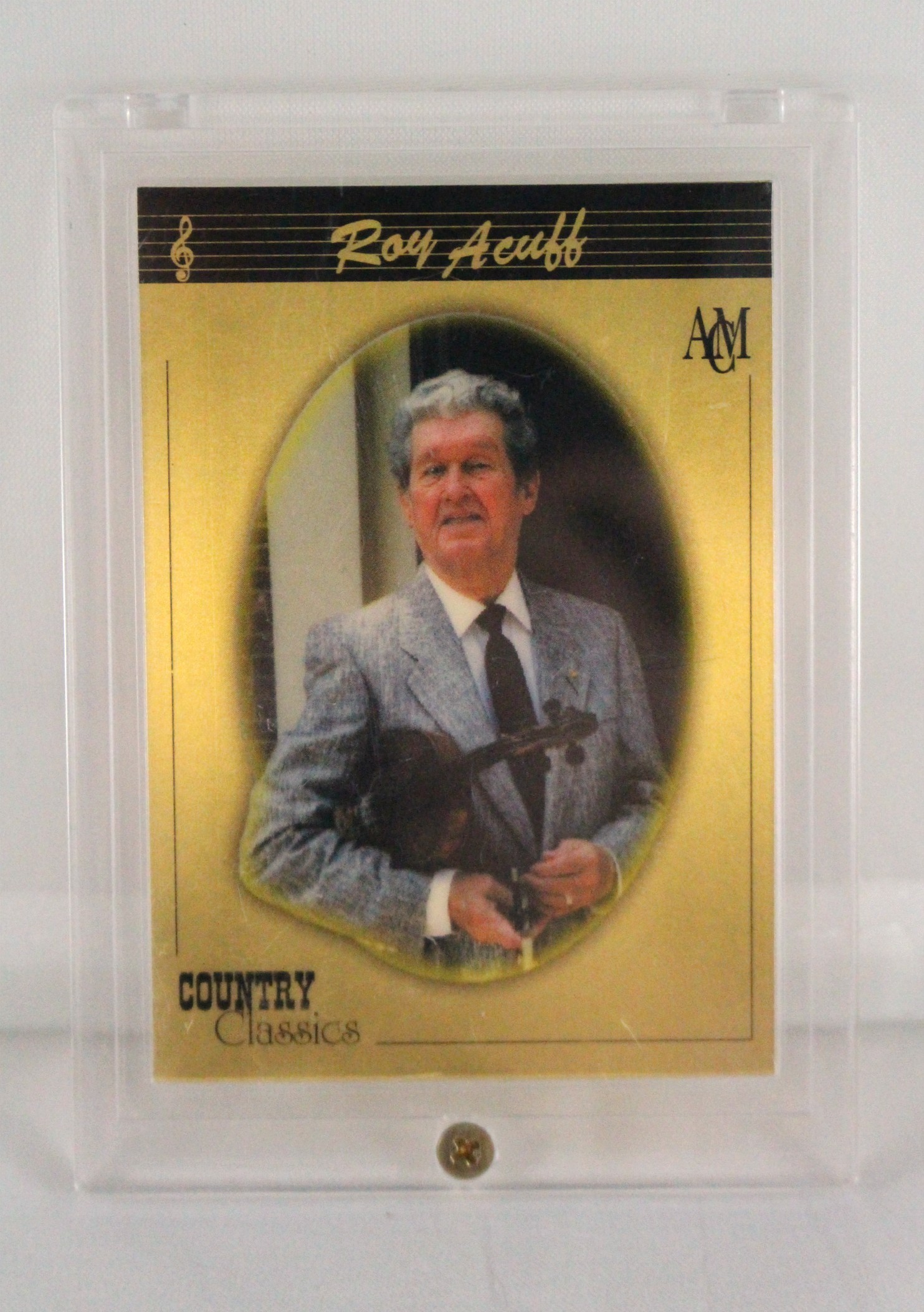Roy Acuff – trading card 1992 Country Classics 1 Gram Fine Gold Card 