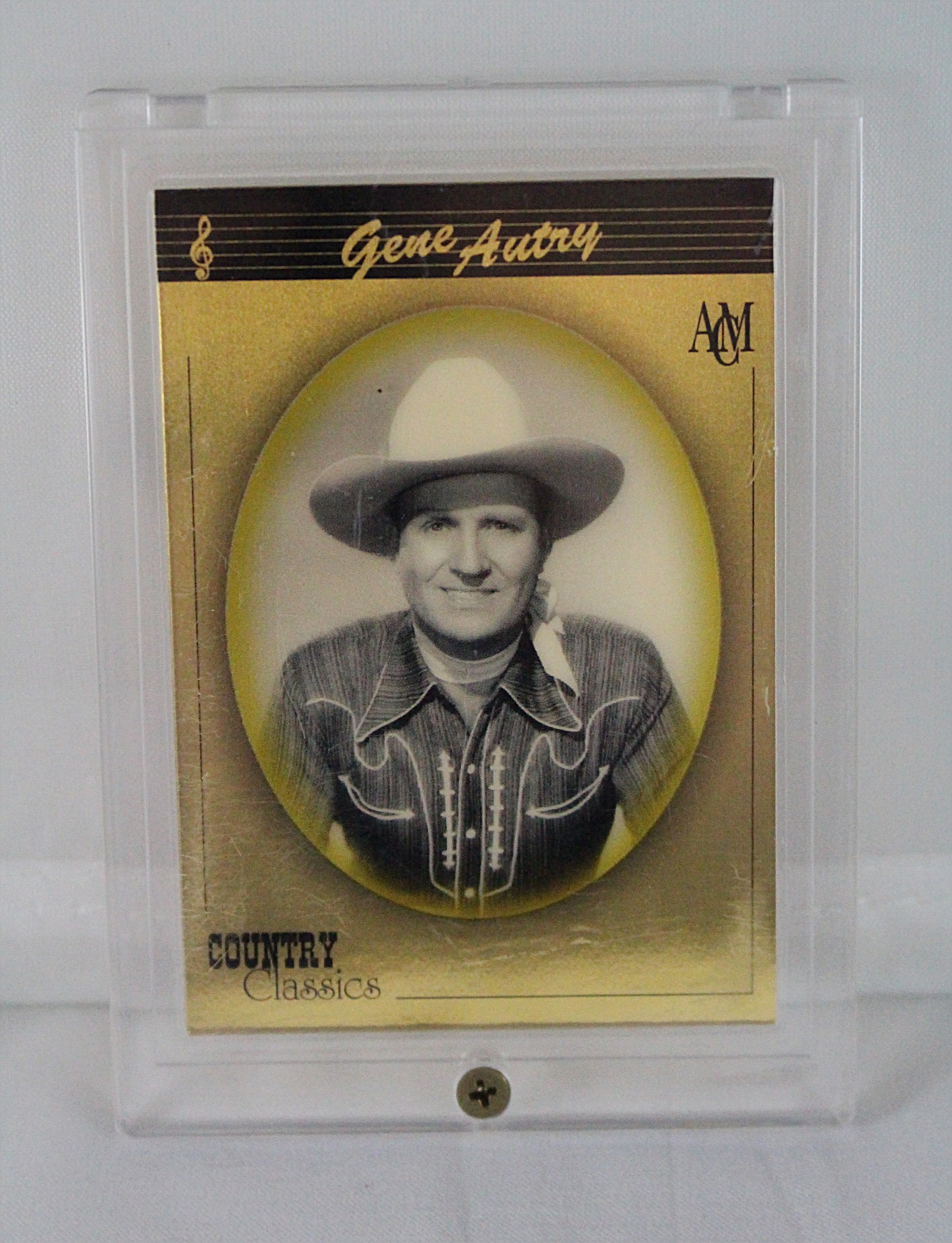Gene Autry – trading card 1992 Country Classics 1 Gram Fine Gold Card 