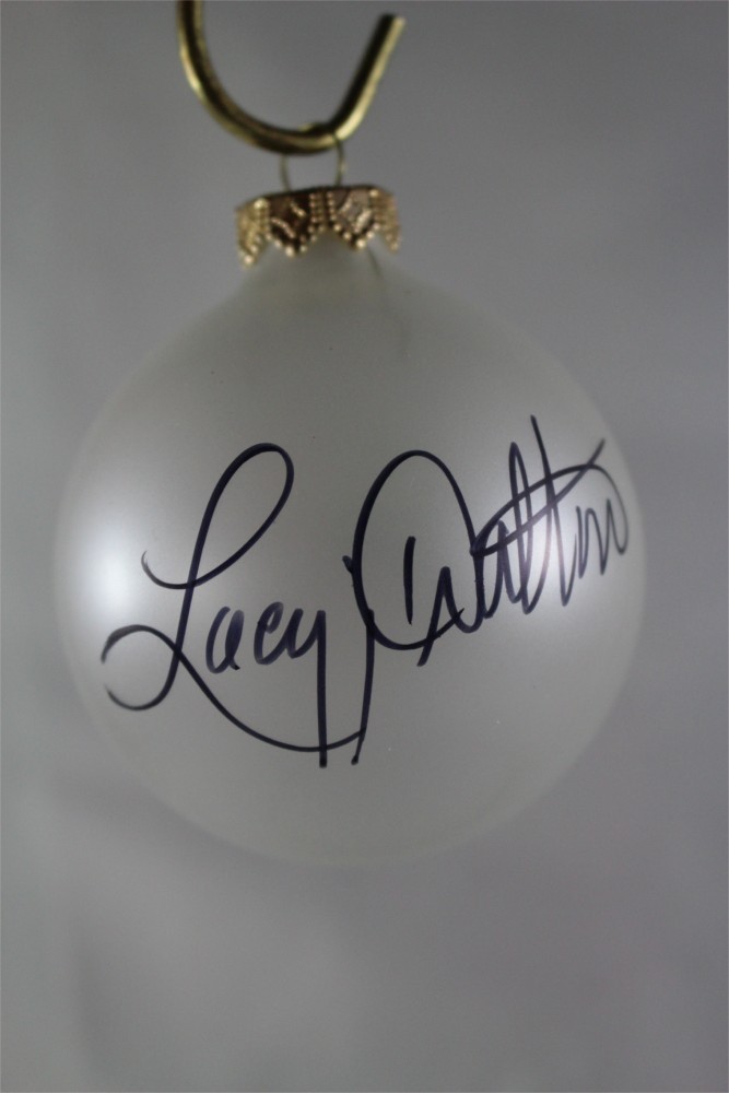 FFF Charities – Lacy J. Dalton - Clear Frosted Christmas Ornament #1