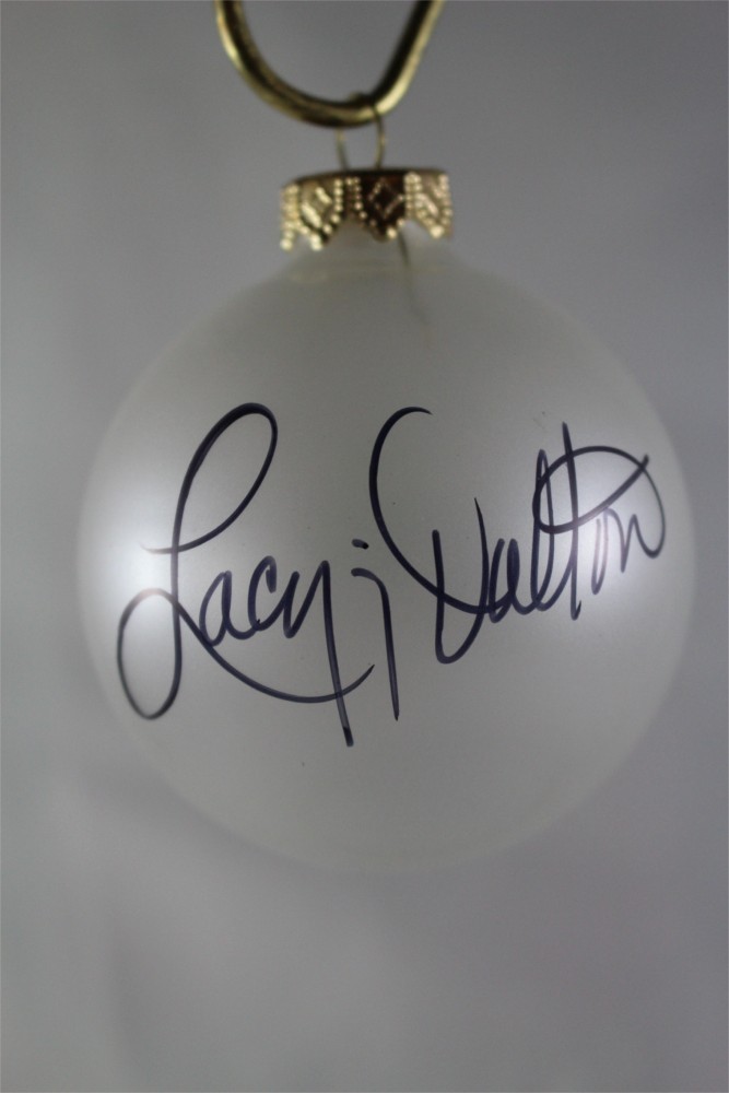 FFF Charities – Lacy J. Dalton – Clear Frosted Christmas Ornament #3