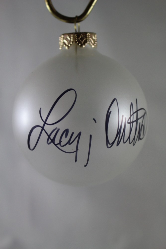 FFF Charities – Lacy J. Dalton – Clear Frosted Christmas Ornament #6