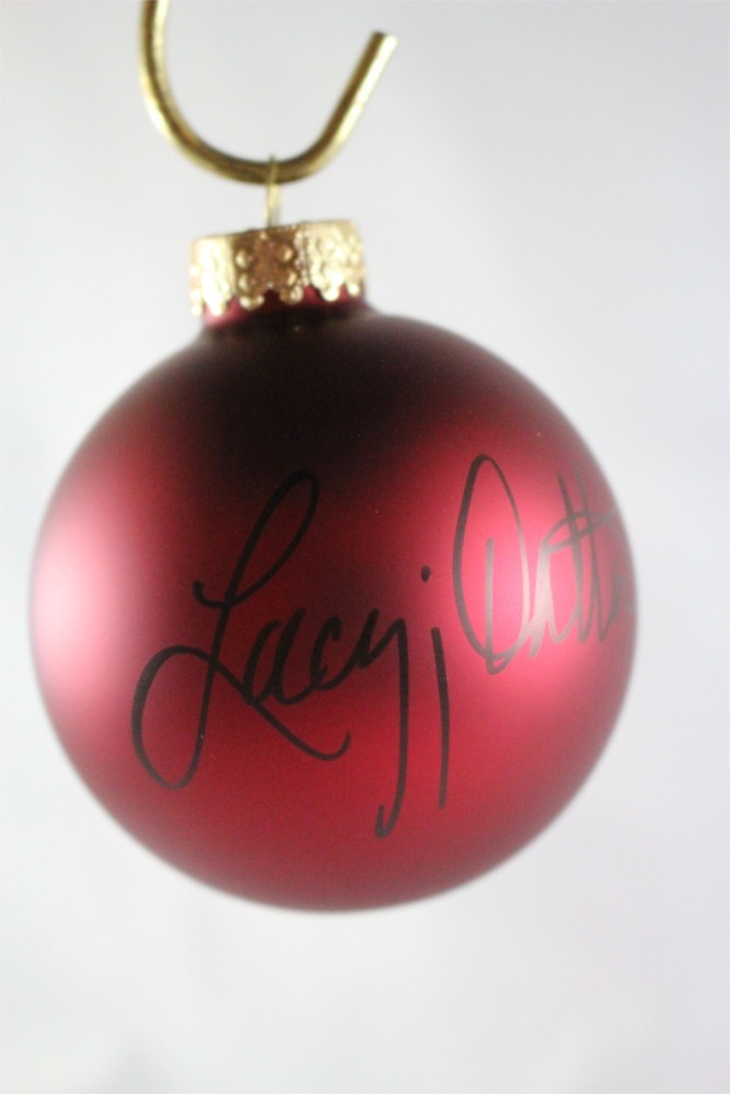 FFF Charities – Lacy J. Dalton – Red Christmas Ornament #6
