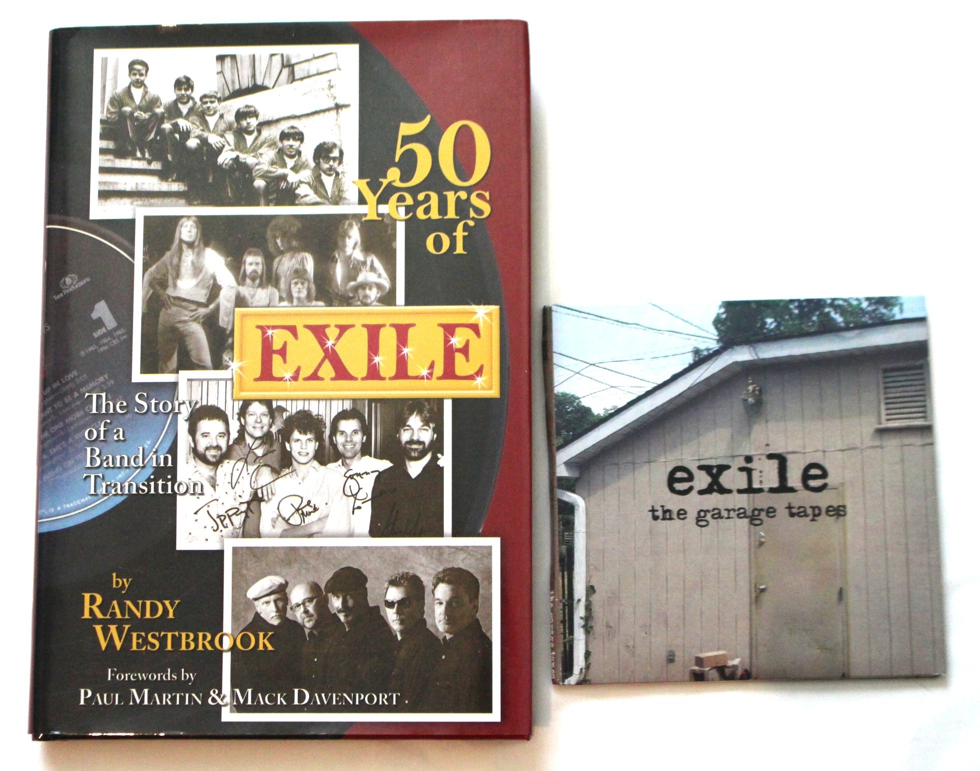 Exile - autographed book with CD "50 Years of Exile: The Story of a Band In Transition"
