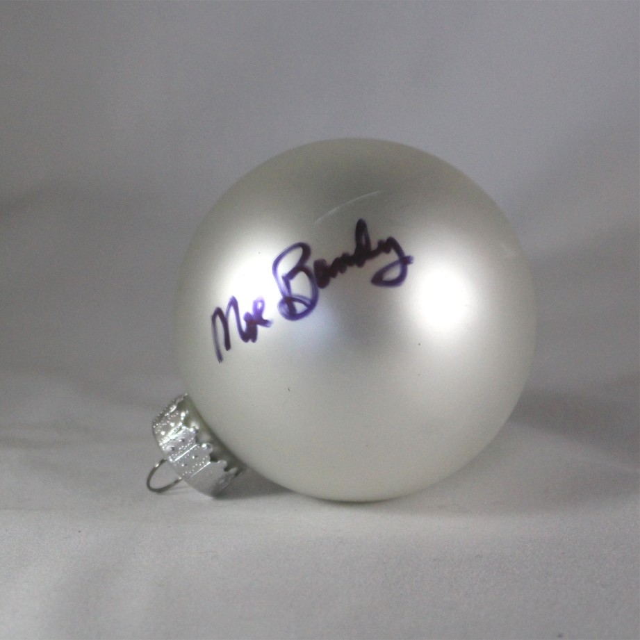 FFF Charities – Moe Bandy - white Christmas ornament #2
