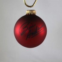 FFF Charities - Bill Anderson - autographed red Christmas ornament #2