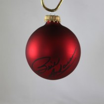 FFF Charities - Bill Anderson - autographed red Christmas ornament #5