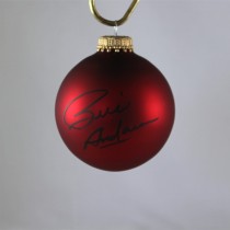 FFF Charities - Bill Anderson - autographed red Christmas ornament #8