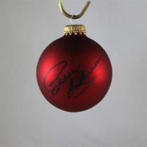 FFF Charities - Bill Anderson - autographed red Christmas ornament #9
