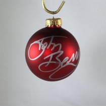 FFF Charities - John Berry - autographed red Christmas ornament #4