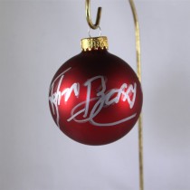FFF Charities - John Berry - autographed red Christmas ornament #8