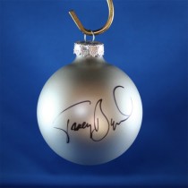 FFF Charities - Tracy Byrd - silver Christmas ornament #1