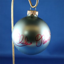 FFF Charities - Charlie Daniels - blue Christmas ornament #2