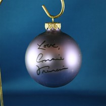 FFF Charities - Connie Francis - purple Christmas ornament #2