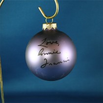 FFF Charities - Connie Francis - purple Christmas ornament #8