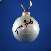 FFF Charities - Janie Frickie - white Christmas ornament #4