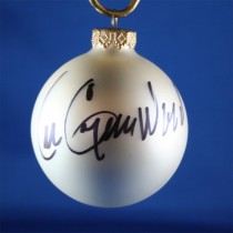 FFF Charities - Lee Greenwood - white Christmas ornament #3
