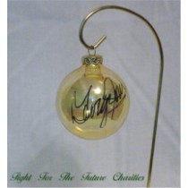 FFF Charities - George Jones - Clear Gold Christmas Ornament #5