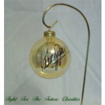 FFF Charities - George Jones - Clear Gold Christmas Ornament #6