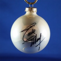 FFF Charities - Eddie Money - white Christmas ornament #1
