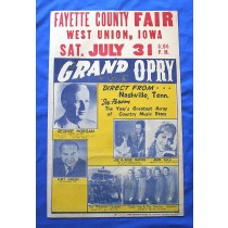 Grand Ole Opry - concert bill West Union, Iowa
