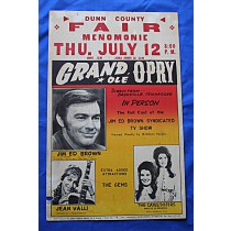 Grand Ole Opry - concert bill Menomonie, Wisconsin