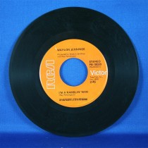 Waylon Jennings - 45 LP "Got A Lot Going For Me" & "I'm A Ramblin' Man"