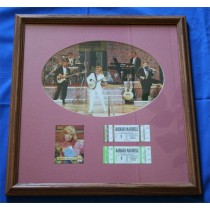 Barbara Mandrell - autographed framed photo with concert ticket